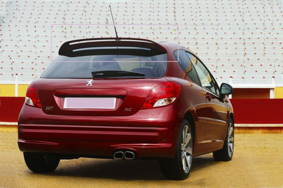 PEUGEOT 207 REAR WINDOW SPOILER ROOF SPORTY LOOK GTI LOOK