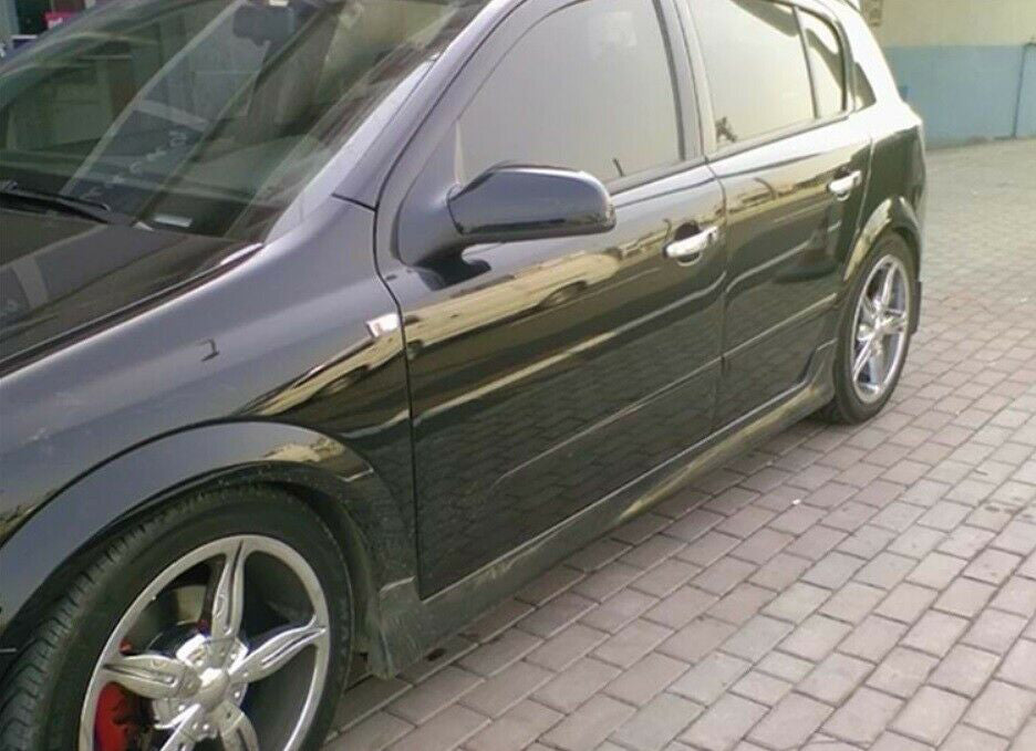 SIDE SKIRTS FOR OPEL ASTRA H 5 DOORS UNDER DOOR SPOILER ABS OPC 0104