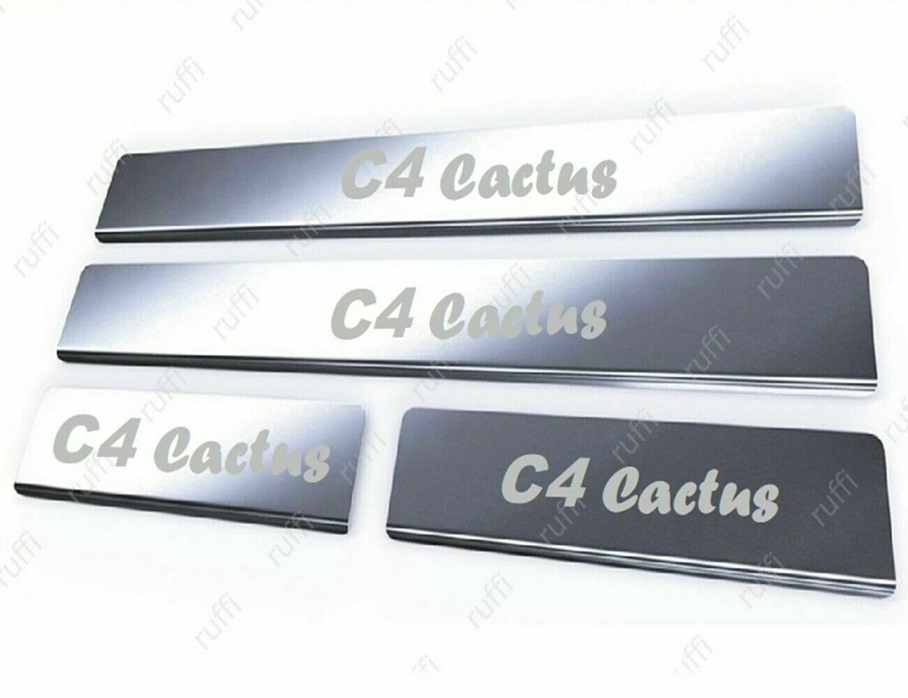 CROMATURA BATTITACCO PORTE CITROEN C4 CACTUS ACCIAIO INOX ADESIVO 0032 AUTOELEGANCERICAMBI