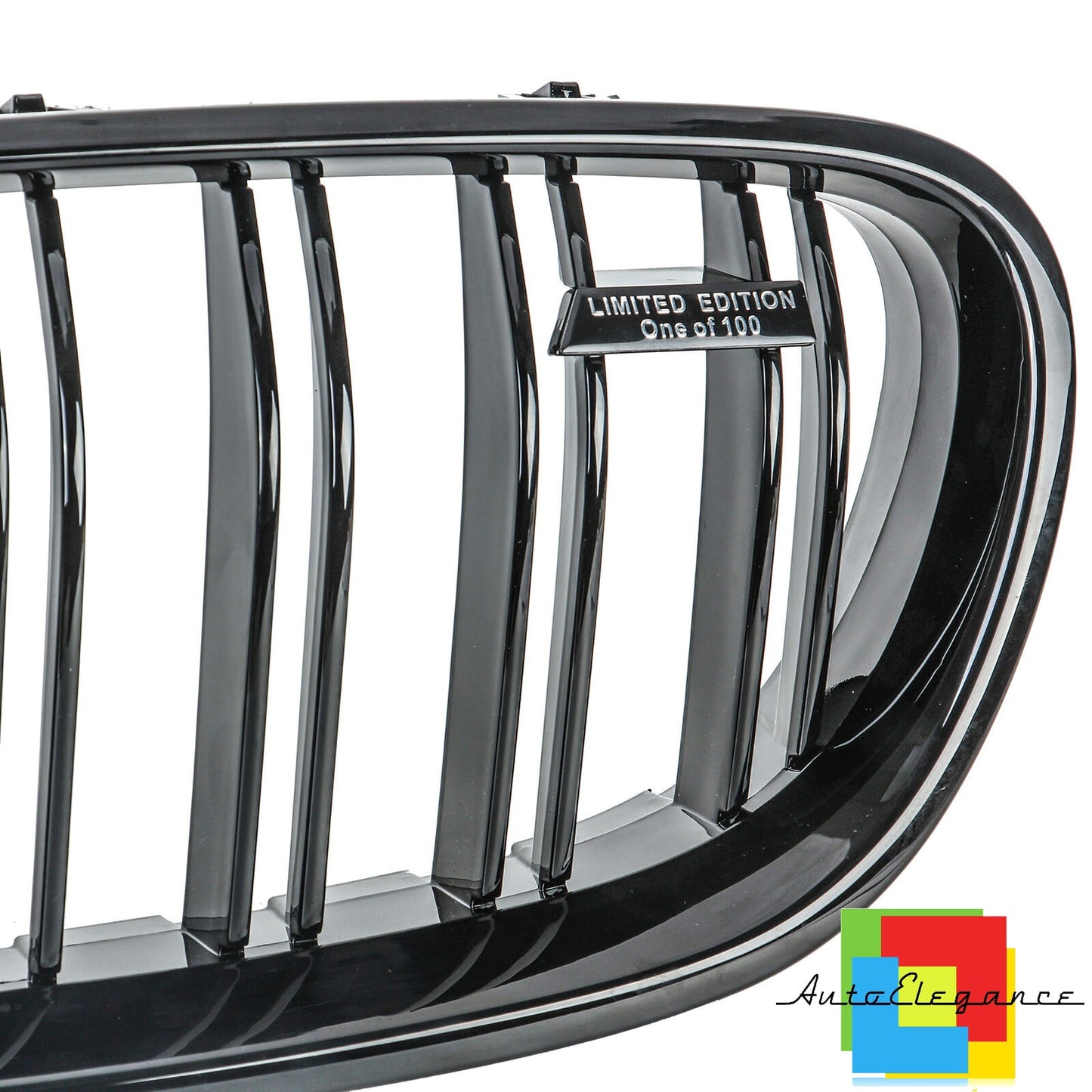 FRONT MUSTACHE GRILLE 5 SERIES F10 F11 F18 M LOOK GLOSS BLACK DOUBLE KIDNEY NEWS