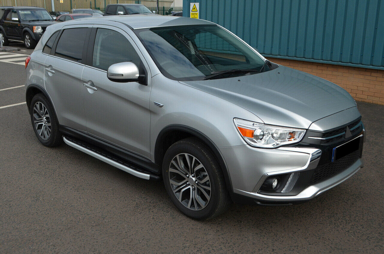 PEDANE LATERALI SOTTO PORTA MITSUBISHI ASX 2010+ PROFILO SATINATO