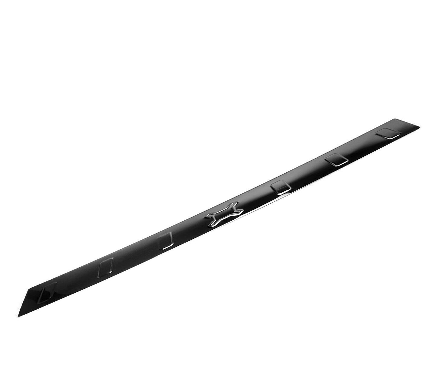 PIASTRA DECORATIVA PORTELLONE POSTERIORE NERA INOX JEEP Renegade 2015+