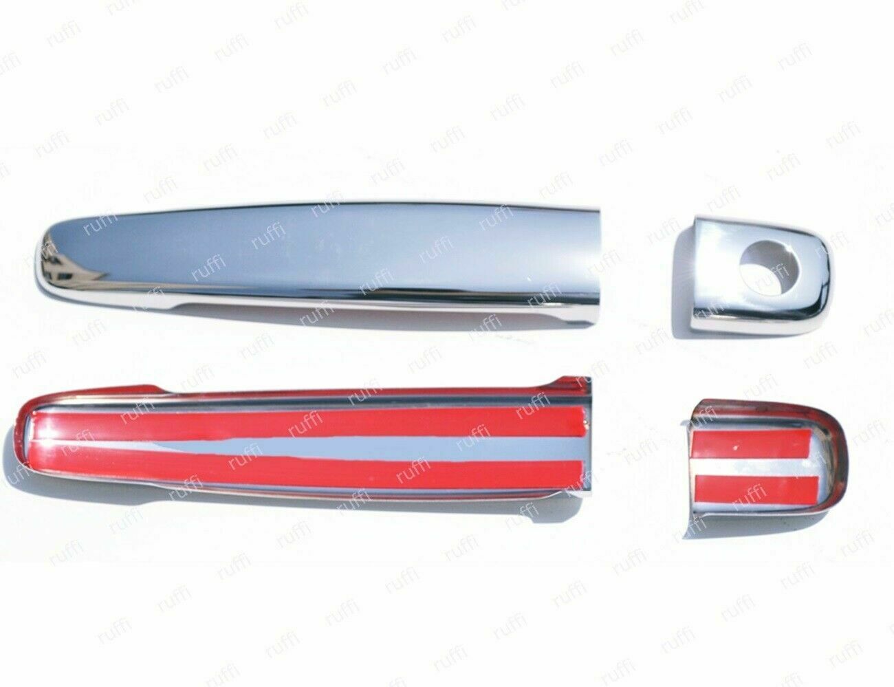 CROMATURA MANIGLIE 2 PORTE CITROEN C3 MK1 2002-2009 ACCIAIO INOX ADESIVO 0032 AUTOELEGANCERICAMBI