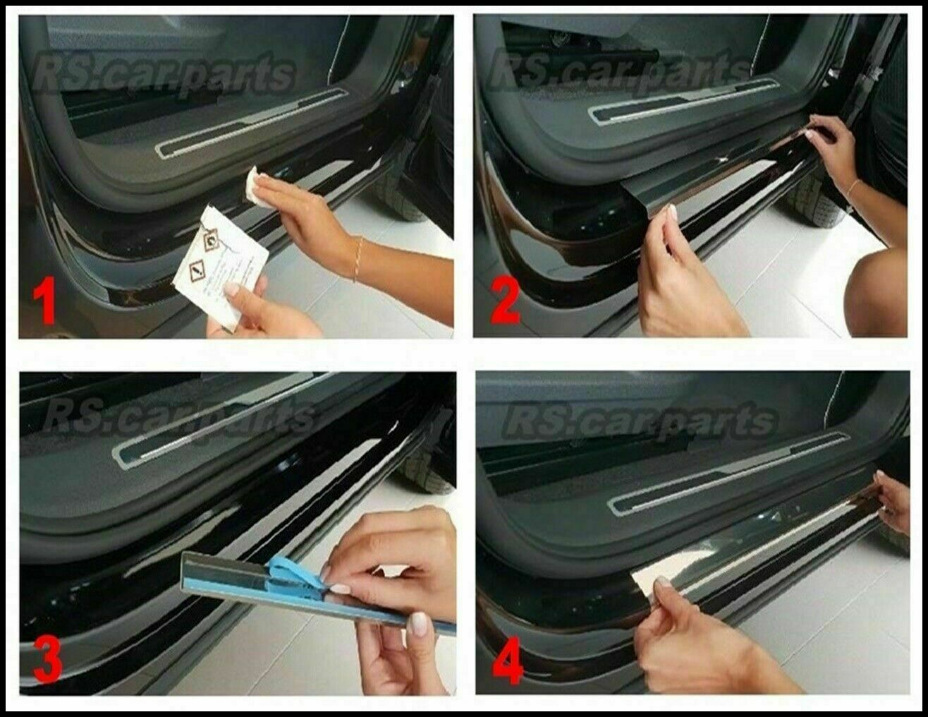 CROMATURA BATTITACCO 4 PORTE AUDI A3 8L RS3 1996-2003 ACCIAIO INOX ADESIVO 0032 AUTOELEGANCERICAMBI