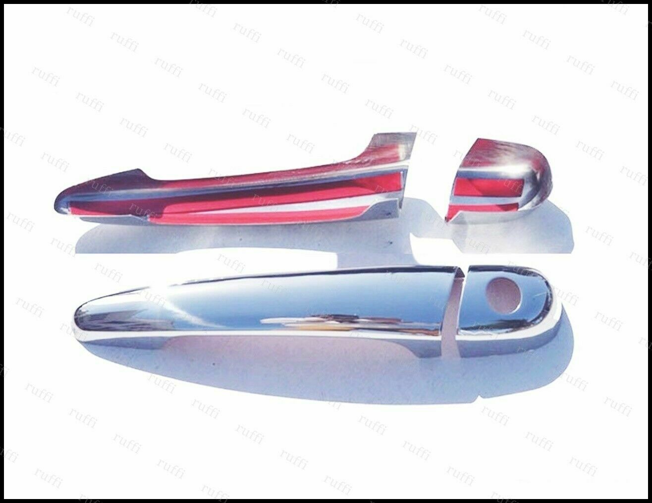 CROMATURA MANIGLIE PORTE BMW 3 E46 1998-2001 ACCIAIO INOX ADESIVO 0032 AUTOELEGANCERICAMBI