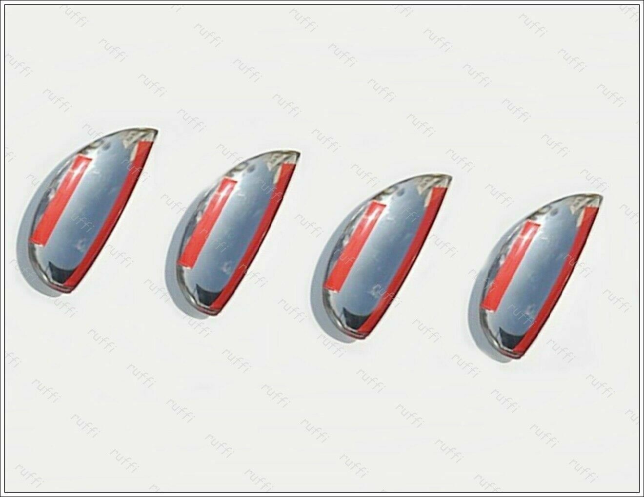 CROMATURA MANIGLIE 4 PORTE CITROEN C1 MK1 2005-2014 ACCIAIO INOX ADESIVO 0032 AUTOELEGANCERICAMBI