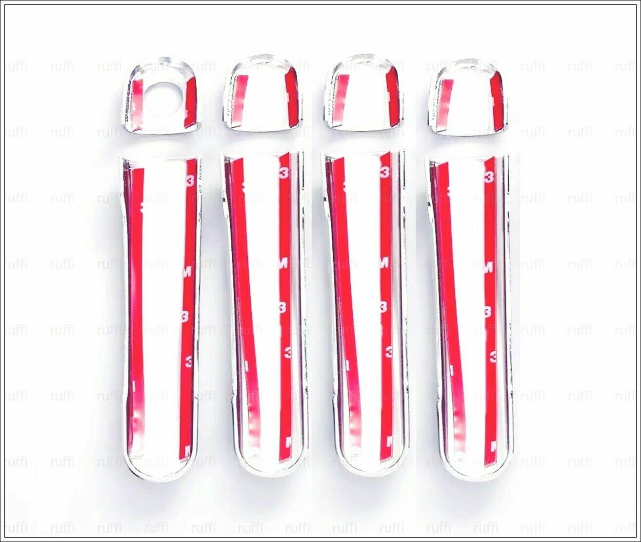 CROMATURA MANIGLIE PORTE SEAT CORDOBA 2002-2009 ACCIAIO INOX ADESIVO 0032 AUTOELEGANCERICAMBI