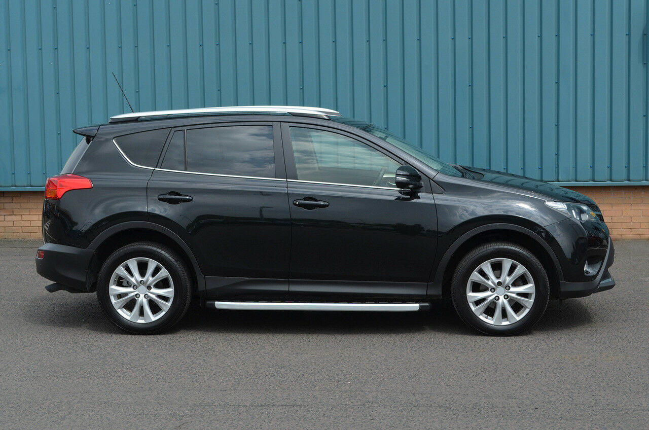 BARRE di alluminio laterali passi Pedane per adattarsi TOYOTA Rav4 (2013+) AUTOELEGANCERICAMBI