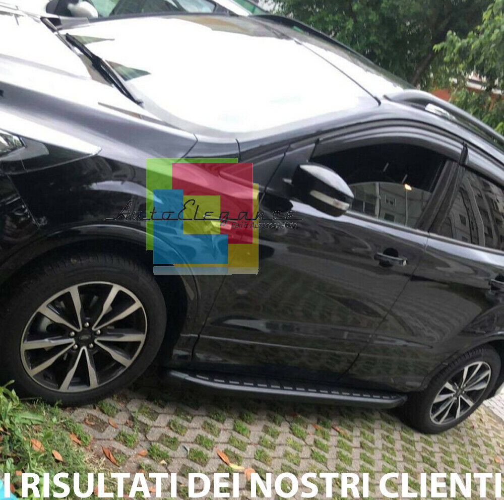FORD KUGA III 2019+ BLACK ALUMINUM DOOR SIDE STEPS