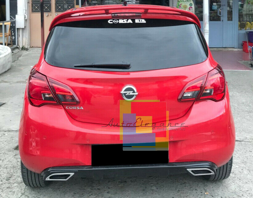OPEL CORSA E 2014 A 2019 5 PORTE ALETTONE LOOK OPC SPOILER POSTERIORE TETTO