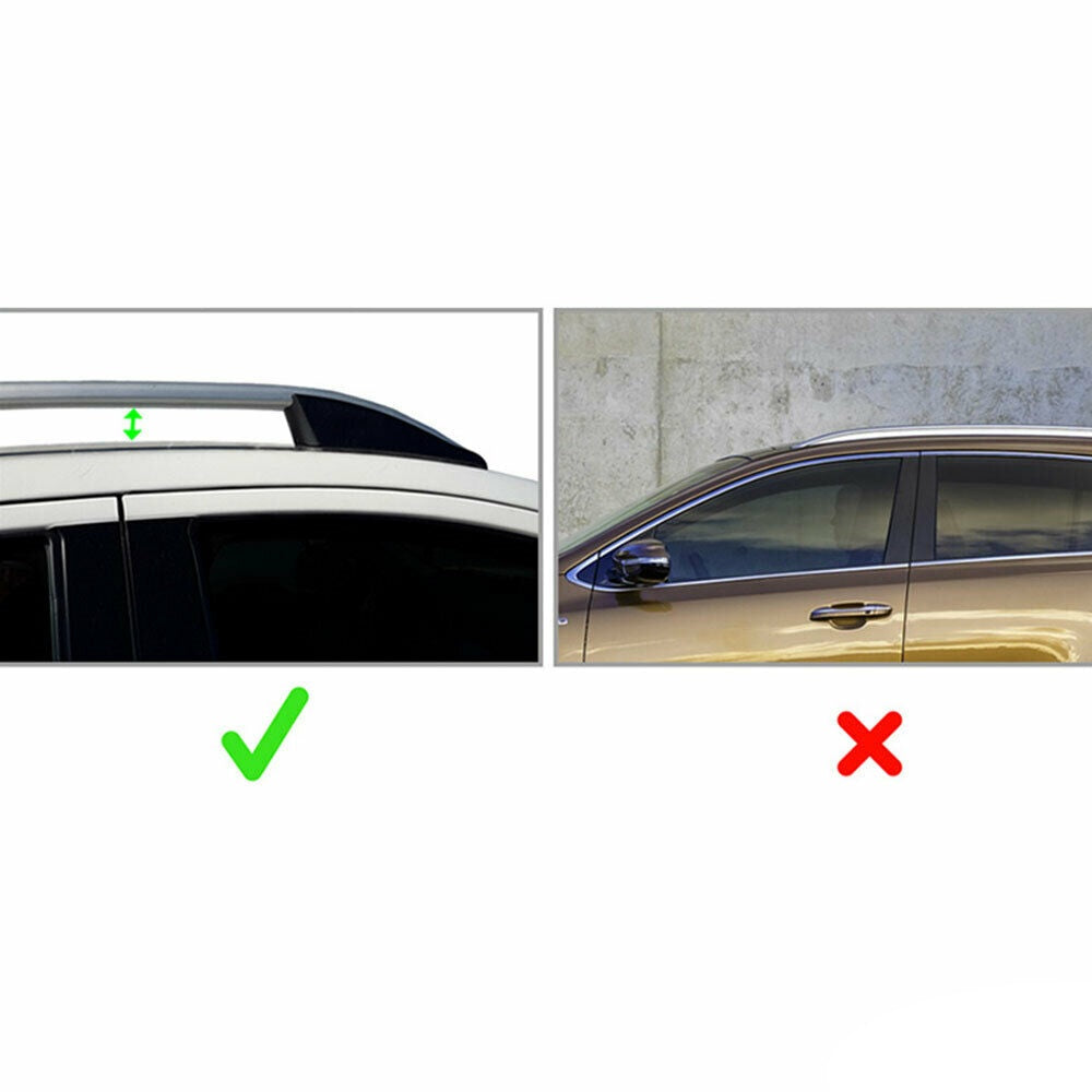 VW Caddy III and IV roof rack aluminium grey long 2 pieces RS