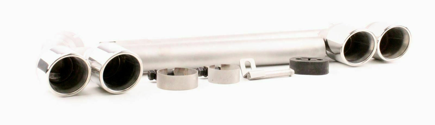 BMW SERIE 3 F30 F31 2011+ TERMINALI DOPPIO SCARICO M3 LOOK ACCIAIO INOX AUTOELEGANCERICAMBI