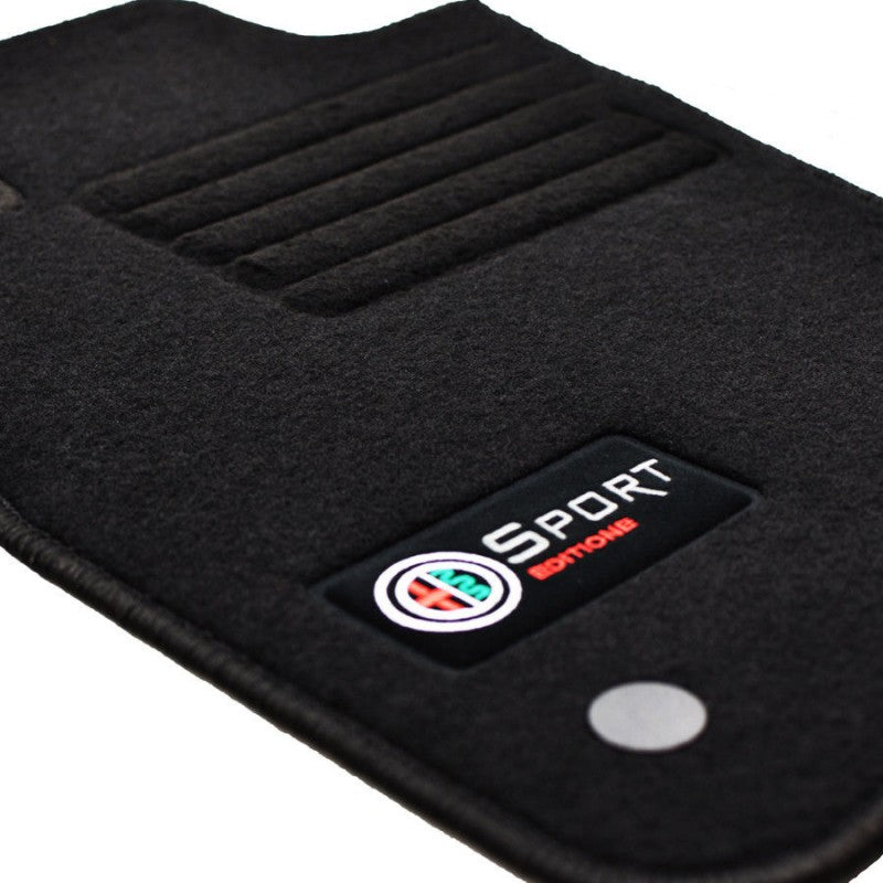 ALFA ROMEO MITO 955 2016+ SET TAPPETINI IN MOQUETTE DI ALTA QUALITA' SPECIFICO AUTOELEGANCERICAMBI