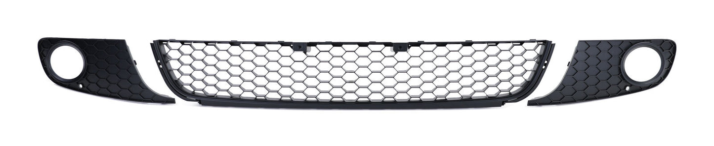 VW GOLF 6 2008-2013 FRONT BUMPER LOWER GRILLES GTI LOOK ABS BLACK