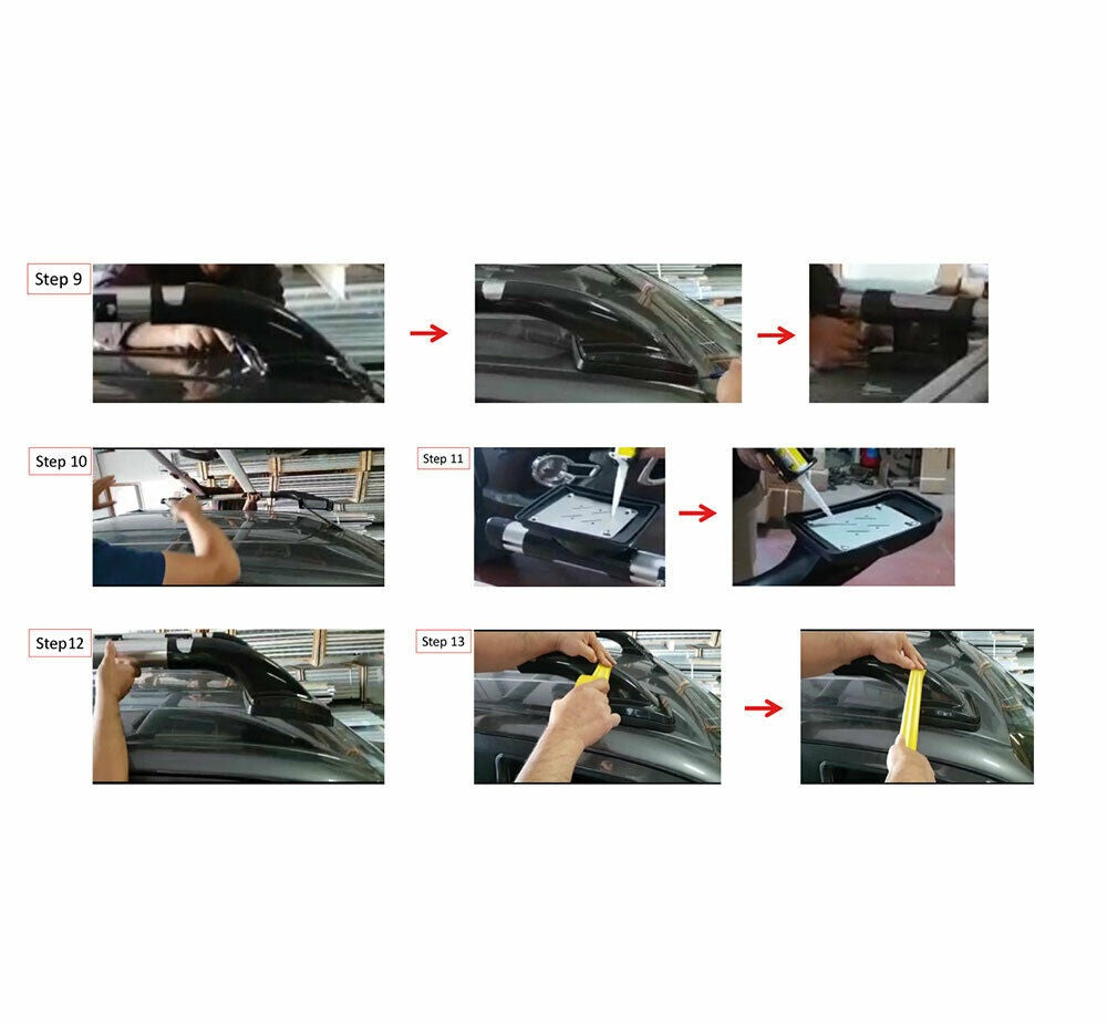 Nissan Navara D40 + D23 2005 IN POI - Barre Portapacchi portatutto / in alluminio nero