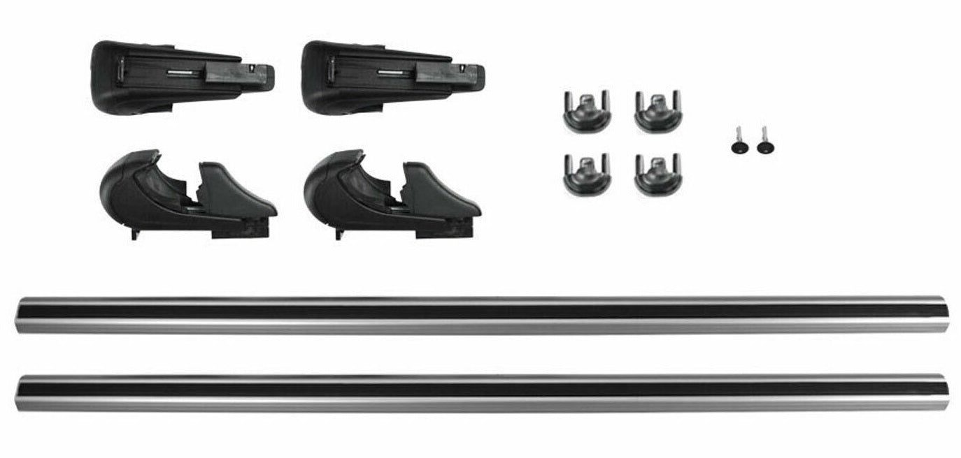 VW Touran roof rack grey aluminium 2x pieces