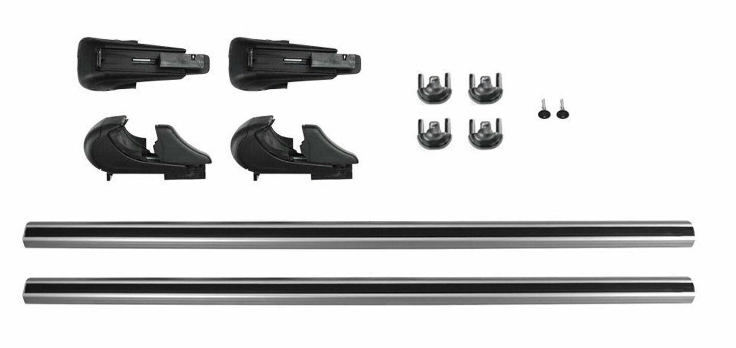 SKODA Karoq roof rack in silver aluminium