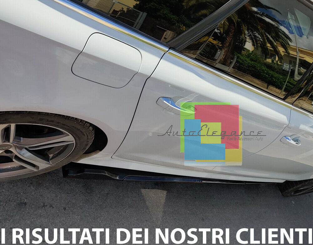 0252 AUDI A5 SPLITTER SOTTO MINIGONNE LATERALI SOTTOPORTA SPORTIVI ABS AUTOELEGANCERICAMBI