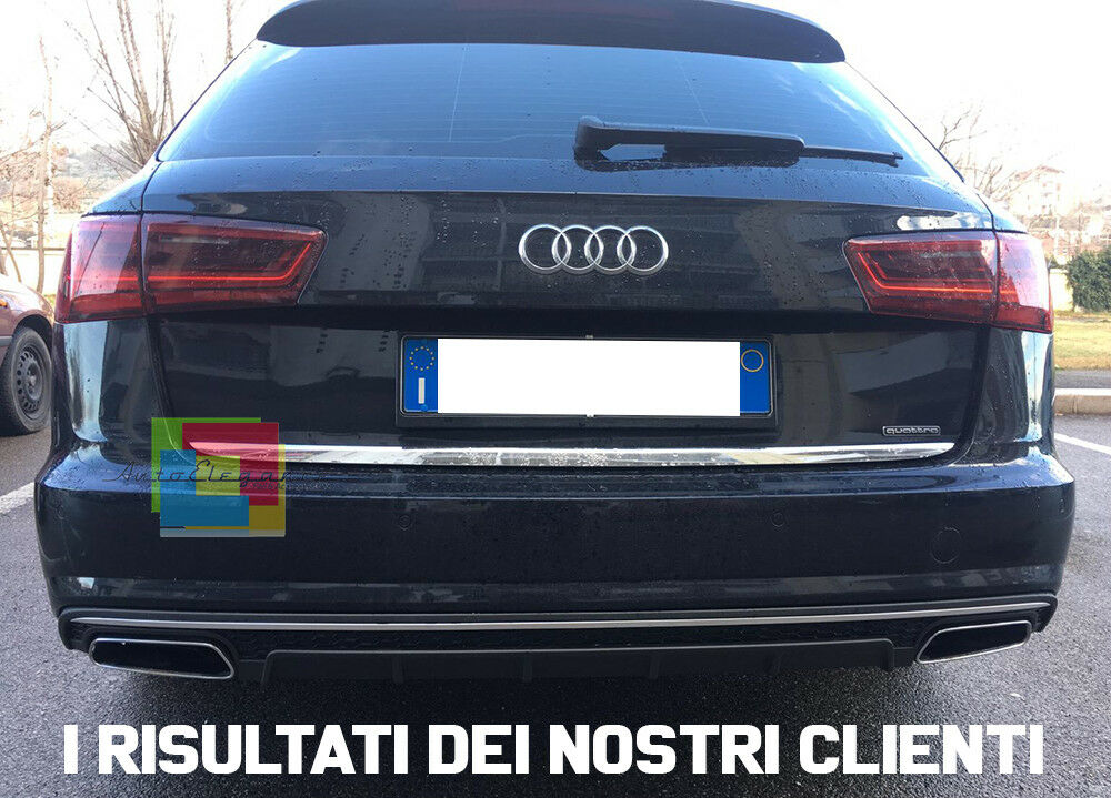 UNDER BUMPER AUDI A6 4G C7 2015-2018 AVANT + SEDAN REAR DIFFUSER S6 -
