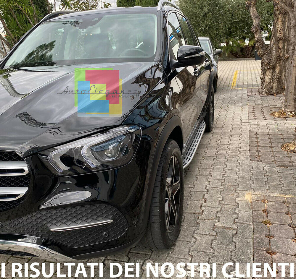 0015 PEDANE LATERALI MERCEDES GLE W167 2018+ SUV SOTTOPORTA DESIGN AMG AUTOELEGANCERICAMBI