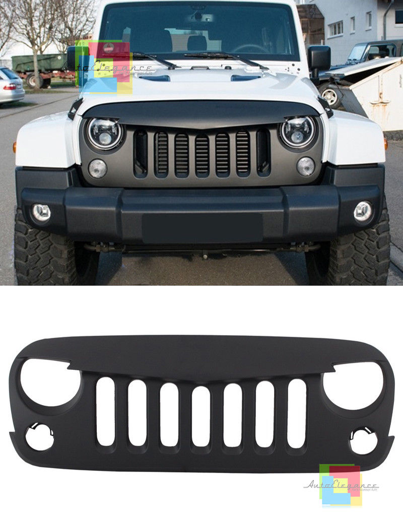 GRIGLIA ANTERIORE NERA OPCAO Jeep Wrangler JK Rubicon JK 07-17 DESIGN ANGRY BIRD