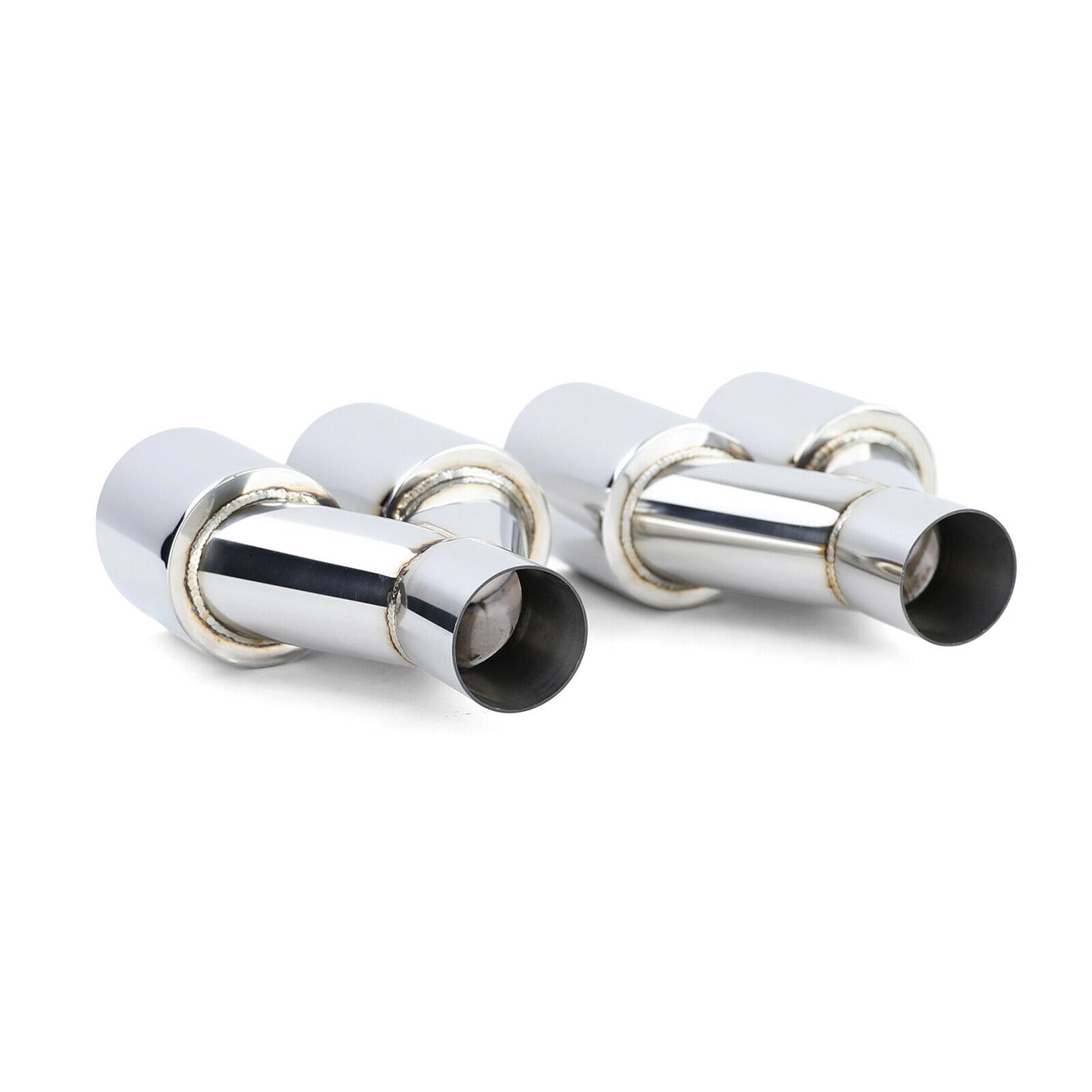 COPPIA TERMINALI DI SCARICO PER BMW SERIE 5 F10 F11 INOX M SPORT / M5 CROMATI AUTOELEGANCERICAMBI