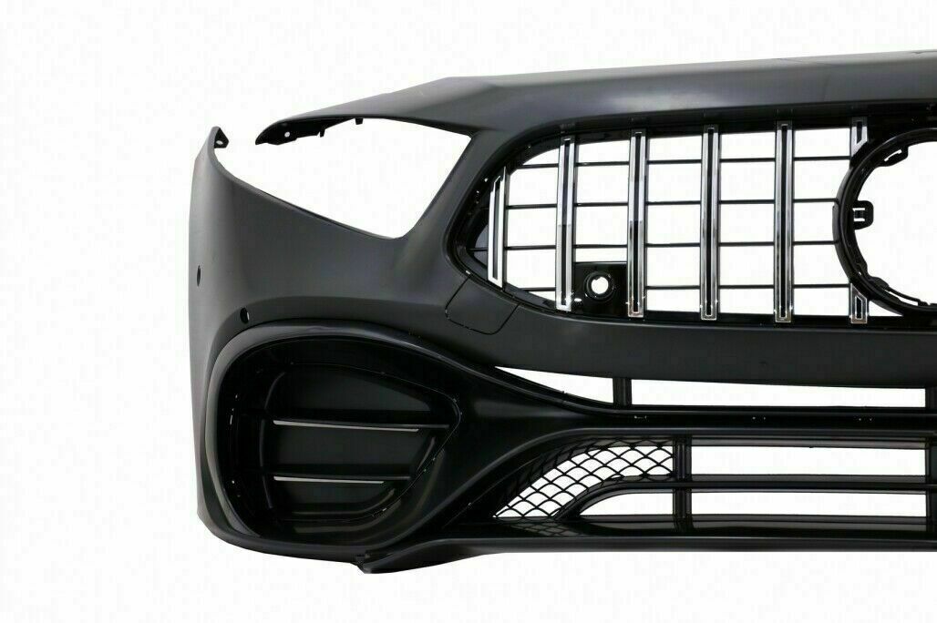 FRONT BUMPER MERCEDES A-CLASS W177 2018+ AMG A45 LOOK WITH SATIN GRILLE