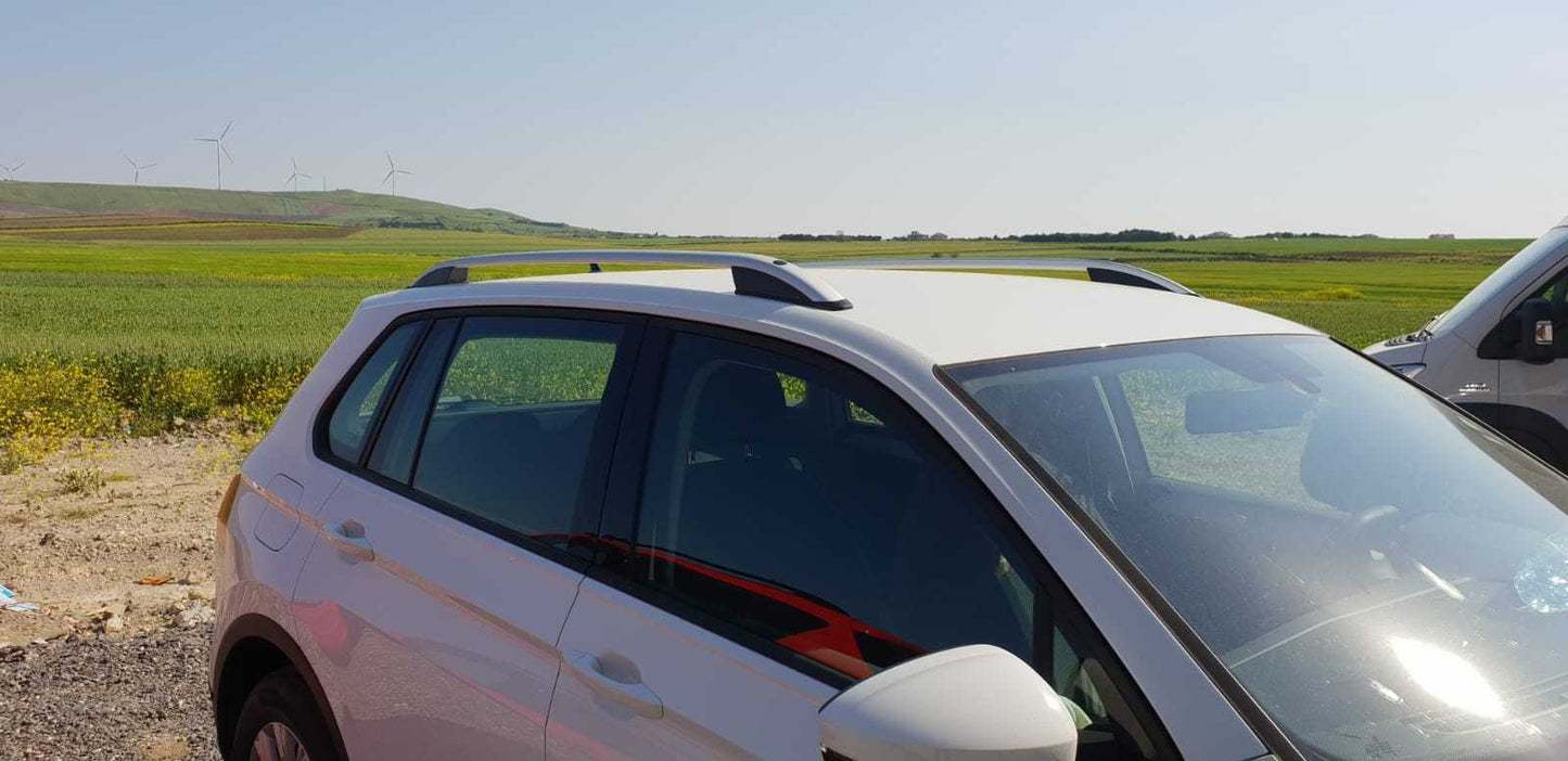 VW TIGUAN 5N 2007-2015 ROOF BARS SATIN RAILS ROOF RACK