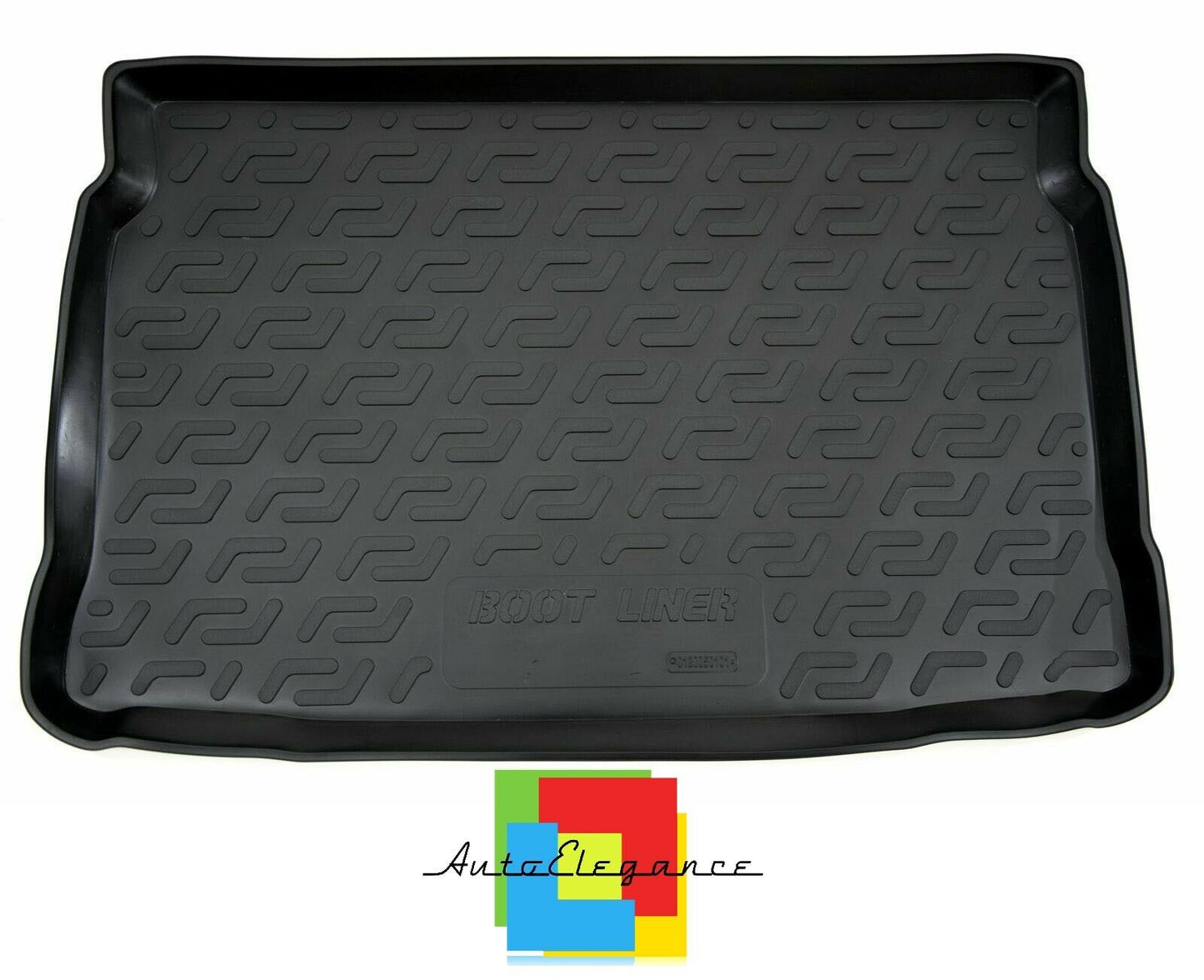 TRUNK MAT RUBBER CARPET SUPERGRIP PEUGEOT 208 2006-2019 -AT-