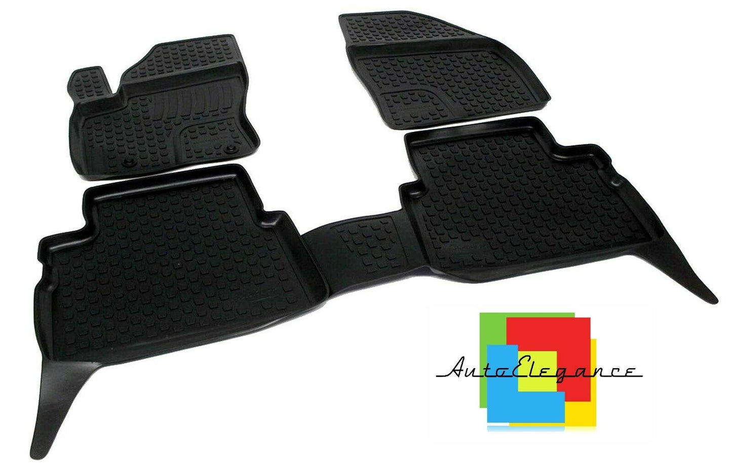 SET OF CUSTOM RUBBER CAR INTERIOR MATS FORD C-MAX 2003-2010 -AT-