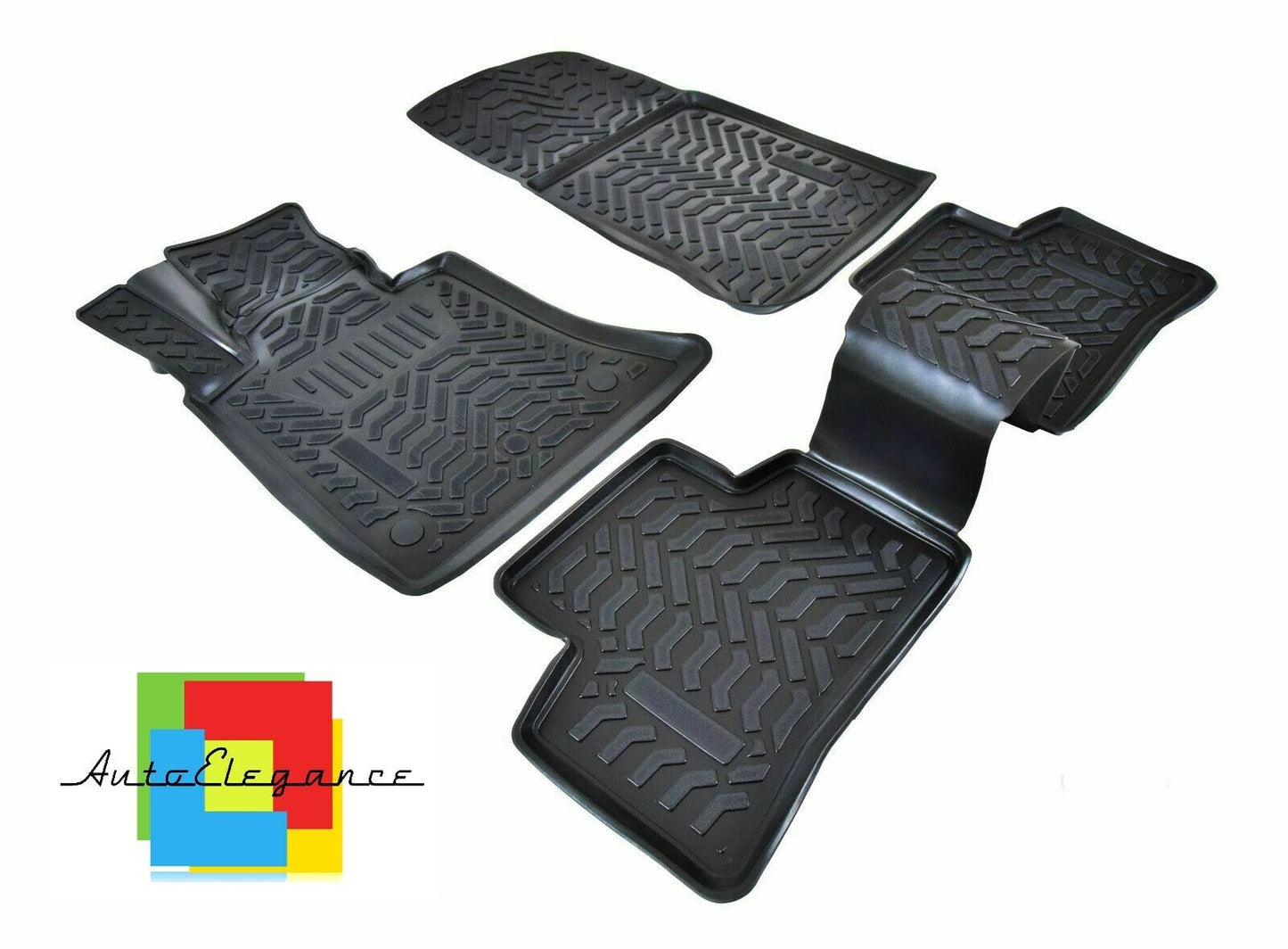CUSTOM RUBBER CAR INTERIOR MATS SET MERCEDES GLK X204 2008-2016 -AT-