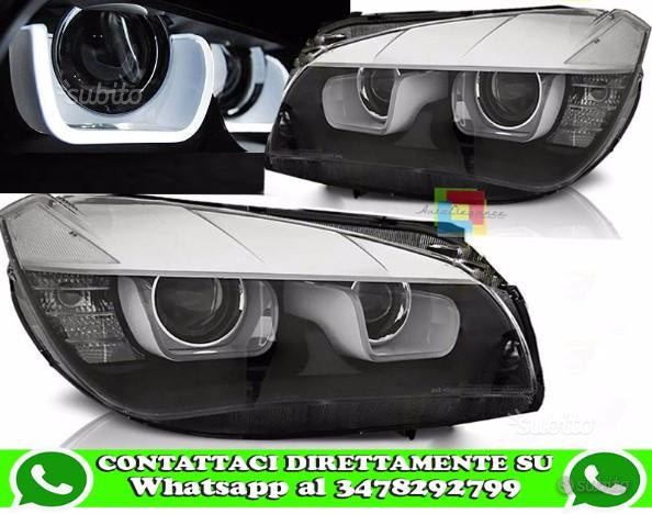 ANGEL EYES HEADLIGHTS BMW X1 E84 2009-2012 COMPLETE WITH LED KIT