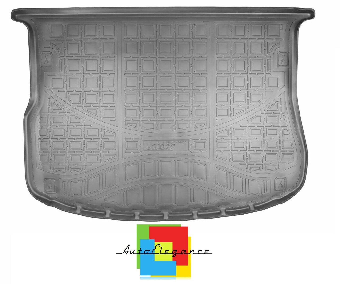 VASCA BAULE BAGAGLIAIO TAPPETO GOMMA SUPERGRIP RANGE ROVER EVOQUE 2011+ -AT-