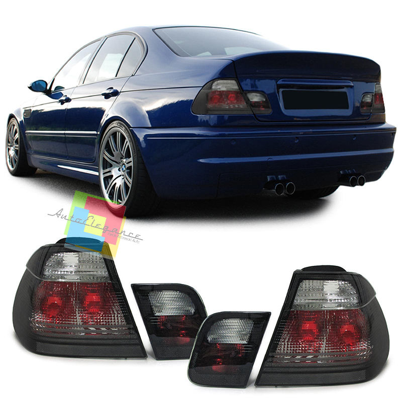 FANALI KRISTAL FUME' BMW SERIE 3 E46 BERLINA 1998-2001 - FARI POSTERIORI -