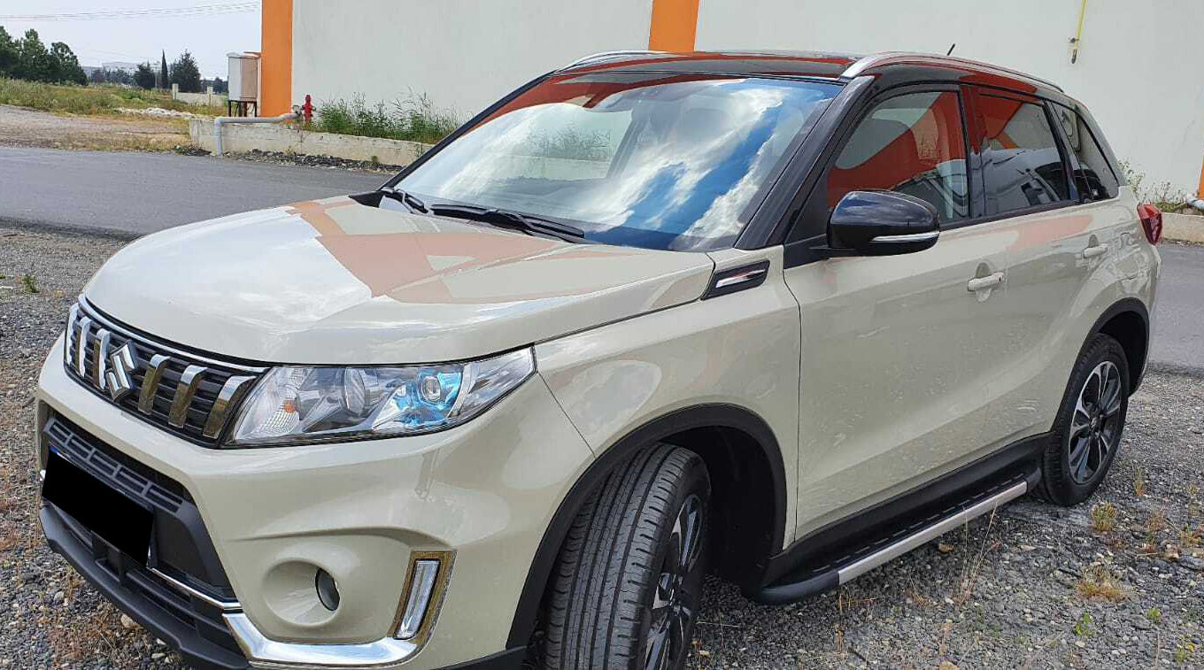 SUZUKI VITARA 2015+ PEDANE LATERALI SOTTO PORTA TOP QUALITA' ANTISCIVOLO SPORT
