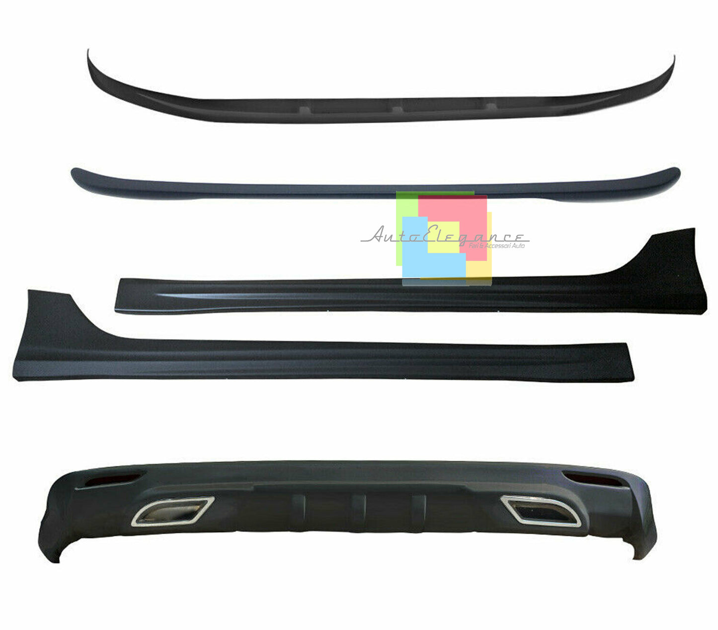 FIAT TIPO SALOON 2015+ COMPLETE BODYKIT UNDER BUMPER SPOILER SIDE SKIRTS SPORTY LOOK