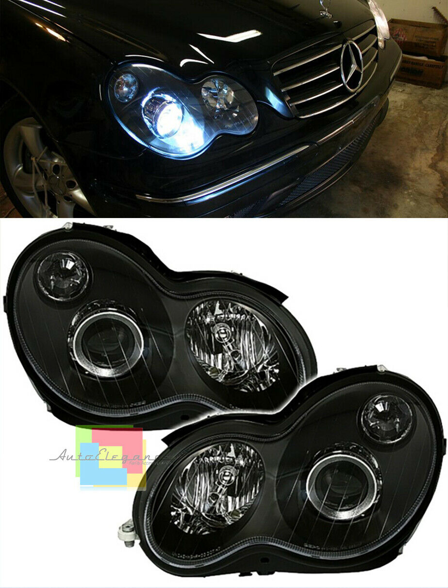 Tuning Tec Scheinwerfer Set Für Mercedes C-Klasse Coupe CL203 – Klar/schwarz, BJ 2000-2004 Tuning Tec Scheinwerfer Set Für Mercedes C-Klasse Coupe CL203 – Klar/schwarz, BJ 2000-2004