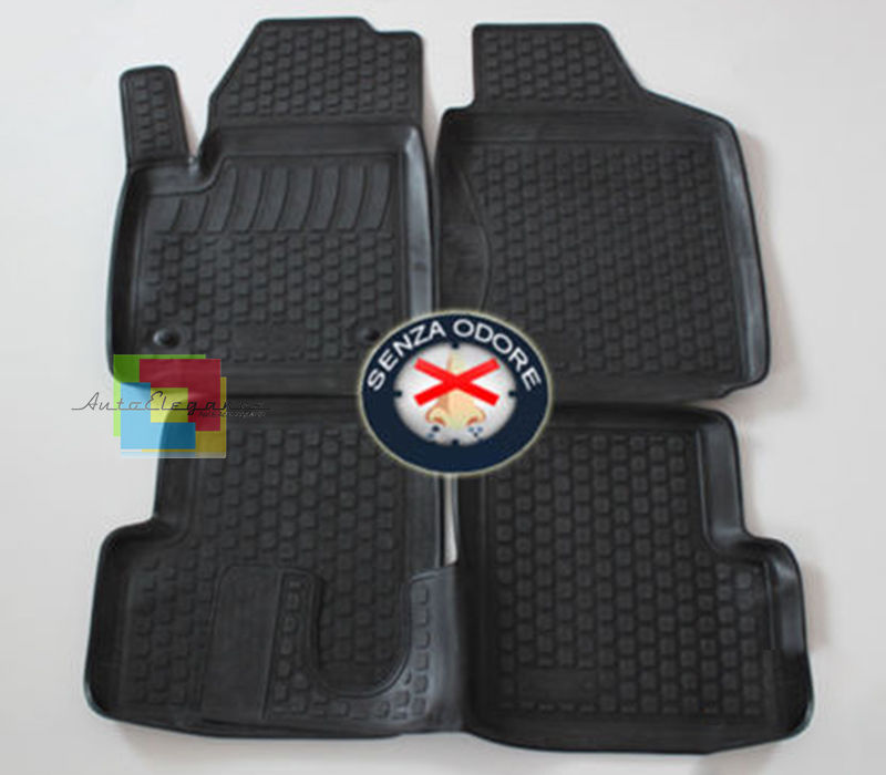FIAT 500 2007+ SET TAPPETINI AUTO IN GOMMA - TAPPETI TOP QUALITA -