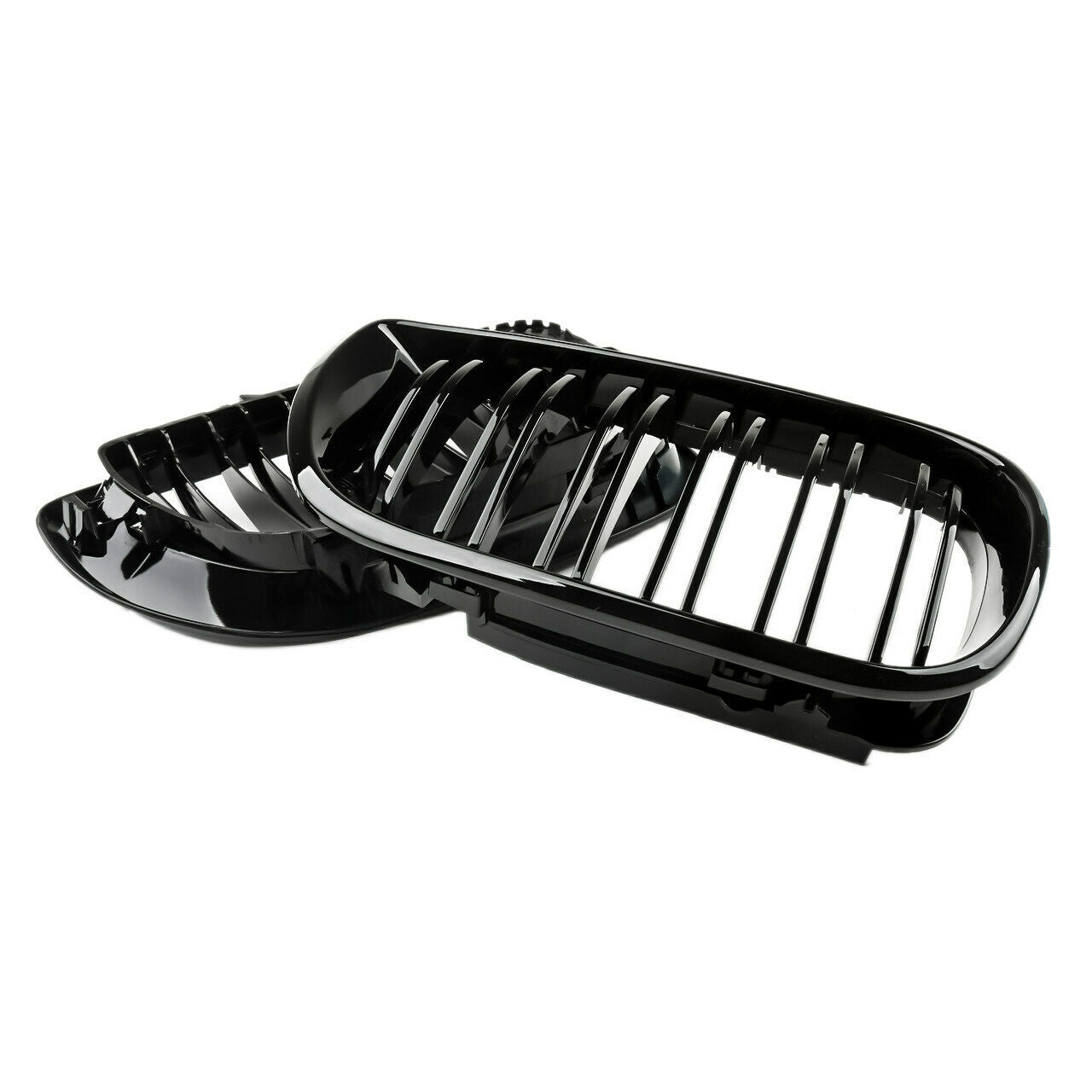BMW SERIE 3 E46 BERLINA SW 2001-2005 GRIGLIE ANTERIORI NERO LUCIDO AUTOELEGANCERICAMBI