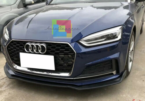 SPLITTER AUDI A5 F5 SPOILER SOTTO PARAURTI ANTERIORE LOOK RS5 NERO LUCIDO ABS