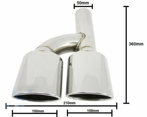 MERCEDES BENZ ML W164 SPORT EXHAUST TIPPINES AMG LOOK