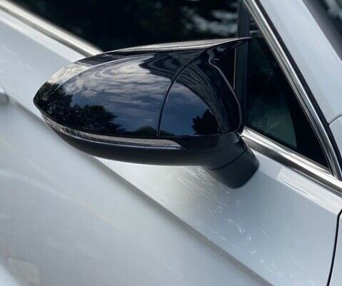 0059 SPECCHI NERO LUCIDO VW GOLF 6 VI 2008-2012 CALOTTE SPECCHIETTI ADESIVE ABS AUTOELEGANCERICAMBI