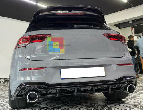REAR DIFFUSER FOR VW GOLF 8 2019+ UNDER BUMPER TIP GTI BLACK