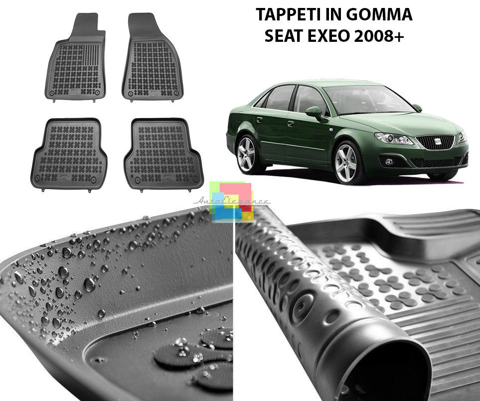 SEAT EXEO 2008 IN POI TAPPETINI AUTO IN GOMMA - TAPPETI TOP QUALITA -1-
