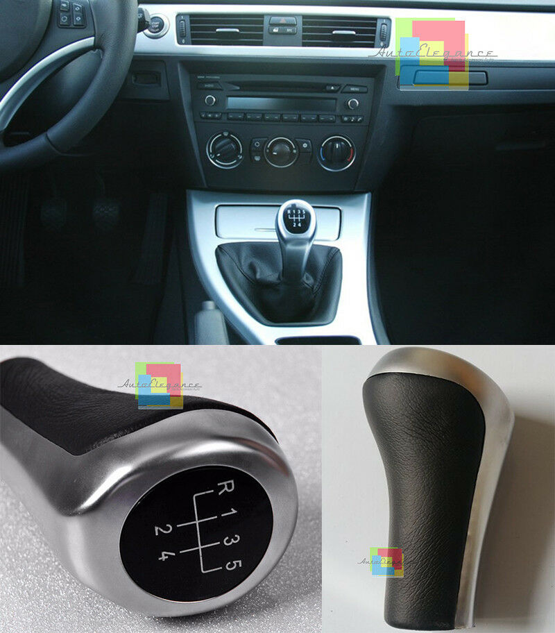 POMELLO CAMBIO MANUALE BMW X3 E83 VARIANTE 5 MARCE IN CUOIO