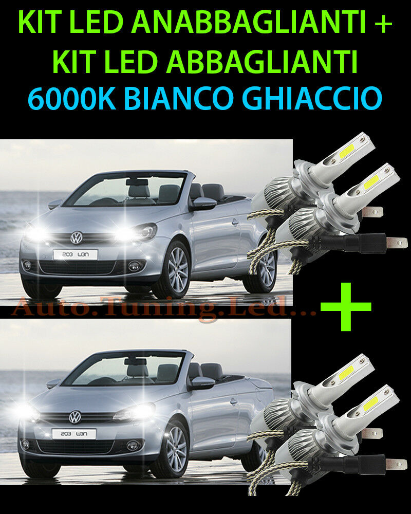 KIT LED LAMPADE ABBAGLIANTI & ANABBAGLIANTI PER VW EOS 2006-2015 -.