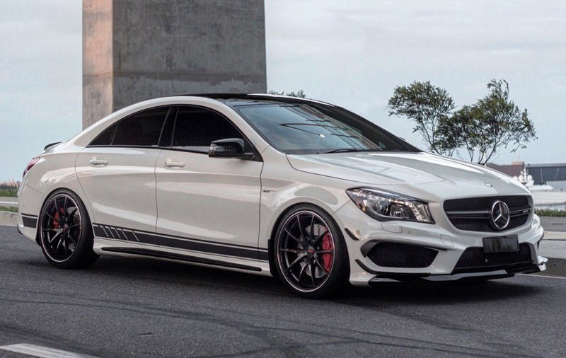 MERCEDES CLA W117 COUPE MINIGONNE LATERALI SOTTO PORTA ABS / PLASTIC AMG LOOK