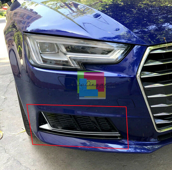 AUDI A4 B9 2015+ GRIGLIE FENDINEBBIA PARAURTI NIDO D'APE RS4 PROFILO CROMATO AUTOELEGANCERICAMBI