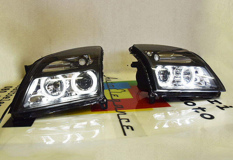 FARI ANTERIORI H7 / H7 ANGEL EYES LED OPEL VECTRA C / OPEL SIGNUM 2003+ FANALI