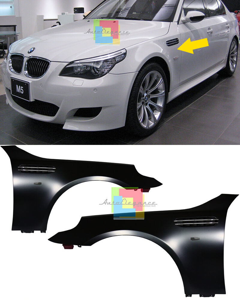 BMW SERIE 5 E60 E61 PARAFANGHI ANTERIORI CON PRESA D'ARIA LOOK M5 AUTOELEGANCERICAMBI